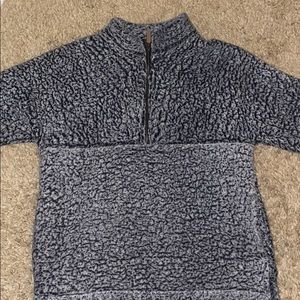 fuzzy quarter zip